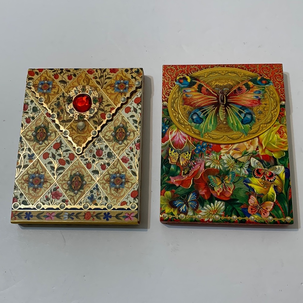 Brand New Punch Studio Note Pads • Set of 2 • 75 Sheets Each • Gem on one